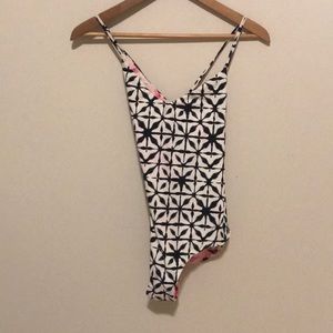 Reversible one piece billabong bathing suit